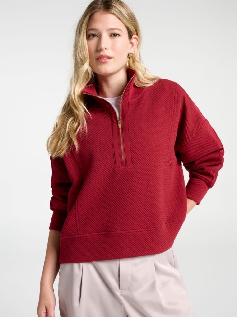 Calia Women’s Elevate Ripple 1/4 Zip